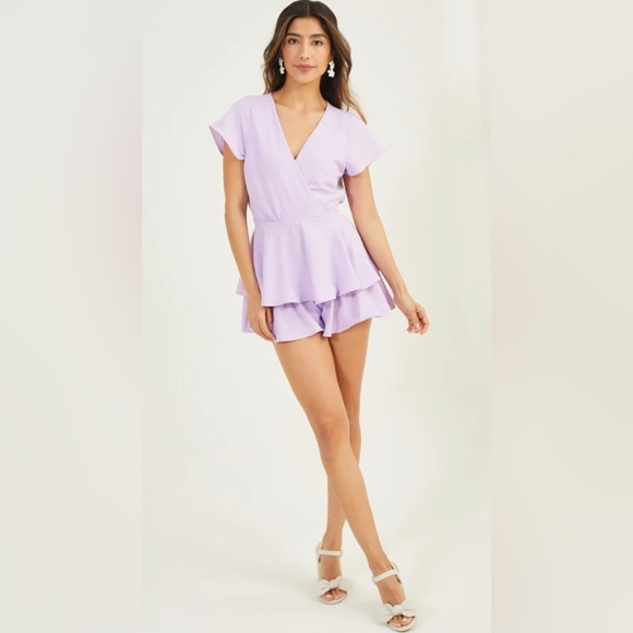 ALTAR’D STATE IVII DOUBLE LAYERED ROMPER - Picture 1 of 3